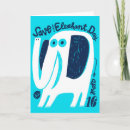 Pesquisar por o elefante azul cartoes postais Ilustração