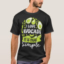 Pesquisar por fruta de abacate camisetas Comida saudável