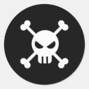 Pesquisar por crossbones do crânio adesivos Preto