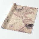 Pesquisar por mapas do mundo papel de presente Retrô