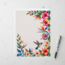 Pesquisar por tropical papel timbrado Flores