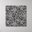 Pesquisar por flores preto branco impressão de canvas Floral