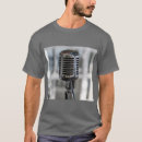 Pesquisar por microfone vintage camisetas Música