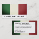 Pesquisar por italiano cartao de visita Bandeira