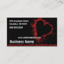 Pesquisar por vermelho do sangue cartao de visita Gótico