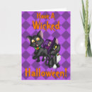Pesquisar por cute witch cartoes postais Black cat