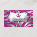 Pesquisar por zebra rosa quente cartao de visita Salão