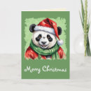 Pesquisar por papai noel panda cartoes postais Animal