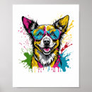 Pesquisar por lobo colorido pósteres Cão