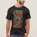 Pesquisar por engenheiro civil engraçado camisetas Aniversário