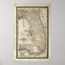 Pesquisar por mapas históricos do vintage pôsteres pósteres Florida
