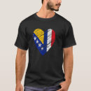Pesquisar por camisas de bósnia t camisetas Coração