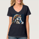 Pesquisar por branco preto do cavalo camisetas Qualquer pessoa