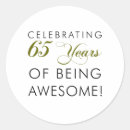 Pesquisar por um aniversário 65 anos adesivos 65ª festa de aniversário
