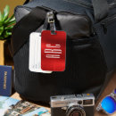 Pesquisar por vermelho metálico bagagem tags Simples