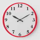 Pesquisar por grandes números relogios de parede Vermelho