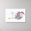 Pesquisar por unicórnios impressão de canvas Fantasia