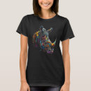 Pesquisar por rinoceronte colorido camisetas Trabalho de arte