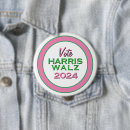 Pesquisar por campanha eleitoral botons Harris walz