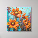 Pesquisar por flores abstratas impressão de canvas Contemporâneo