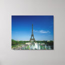 Pesquisar por viagem impressão de canvas Eiffel