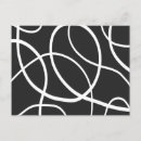 Pesquisar por linhas abstratas cartoes postais Branco