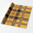 Pesquisar por xadrez amarela papel de presente Tartan
