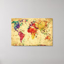 Pesquisar por mapa antigo impressão de canvas Antiguidade