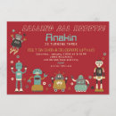 Pesquisar por robô convites Retrô