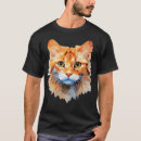 Pesquisar por baixo poli camisetas Gato engraçado