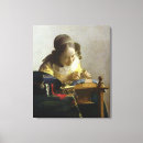 Pesquisar por vermeer impressão de canvas Mulher