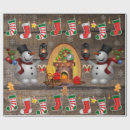 Pesquisar por lareira papel de presente Boneco de neve