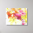 Pesquisar por alaranjadas da flor impressão de canvas Arte floral
