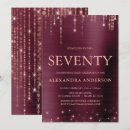 Pesquisar por seventieth aniversário convites Rosa