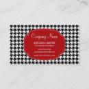 Pesquisar por houndstooth cartao de visita Vermelho