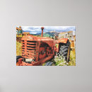 Pesquisar por do trator impressão de canvas Campo