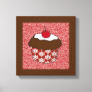Pesquisar por para cupcake impressão de canvas Cereja