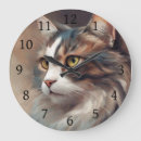 Pesquisar por pintura do gato relogios de parede Animal