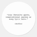 Pesquisar por música adesivos Citação