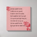 Pesquisar por dia especial impressão de canvas Mãe