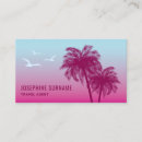 Pesquisar por férias horizontal cartao de visita Rosa