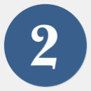 Pesquisar por número dois adesivos Azul