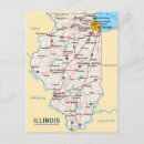 Pesquisar por mapa de chicago cartoes postais Illinois