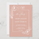 Pesquisar por cor de rosa e branco 13 18 horizontal casamento convites Caligrafia
