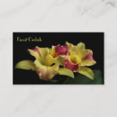 Pesquisar por orquídeas amarelas cartao de visita Elegante