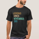 Pesquisar por aniversário 21 anos velho camisetas Legenda
