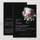 Pesquisar por preto e vermelho 13 18 vertical casamento convites Flores aquáticas