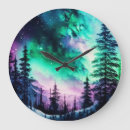 Pesquisar por aurora borealis relogios de parede Luzes do norte