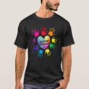 Pesquisar por mãos coloridas camisetas Coração