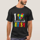 Pesquisar por eu amo alguém com autismo camisetas Conscientização
